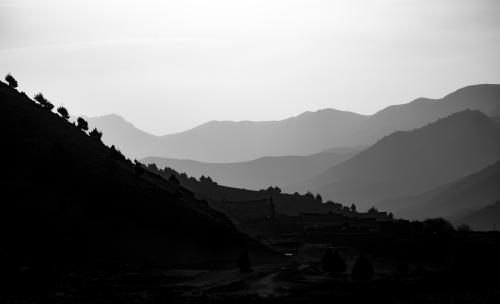 Bergwelten monochrom